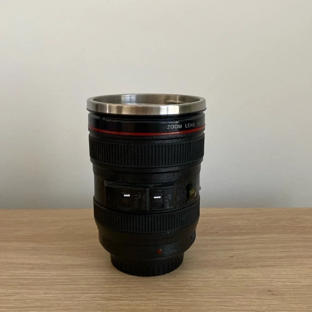 Camera Lens Tumbler
